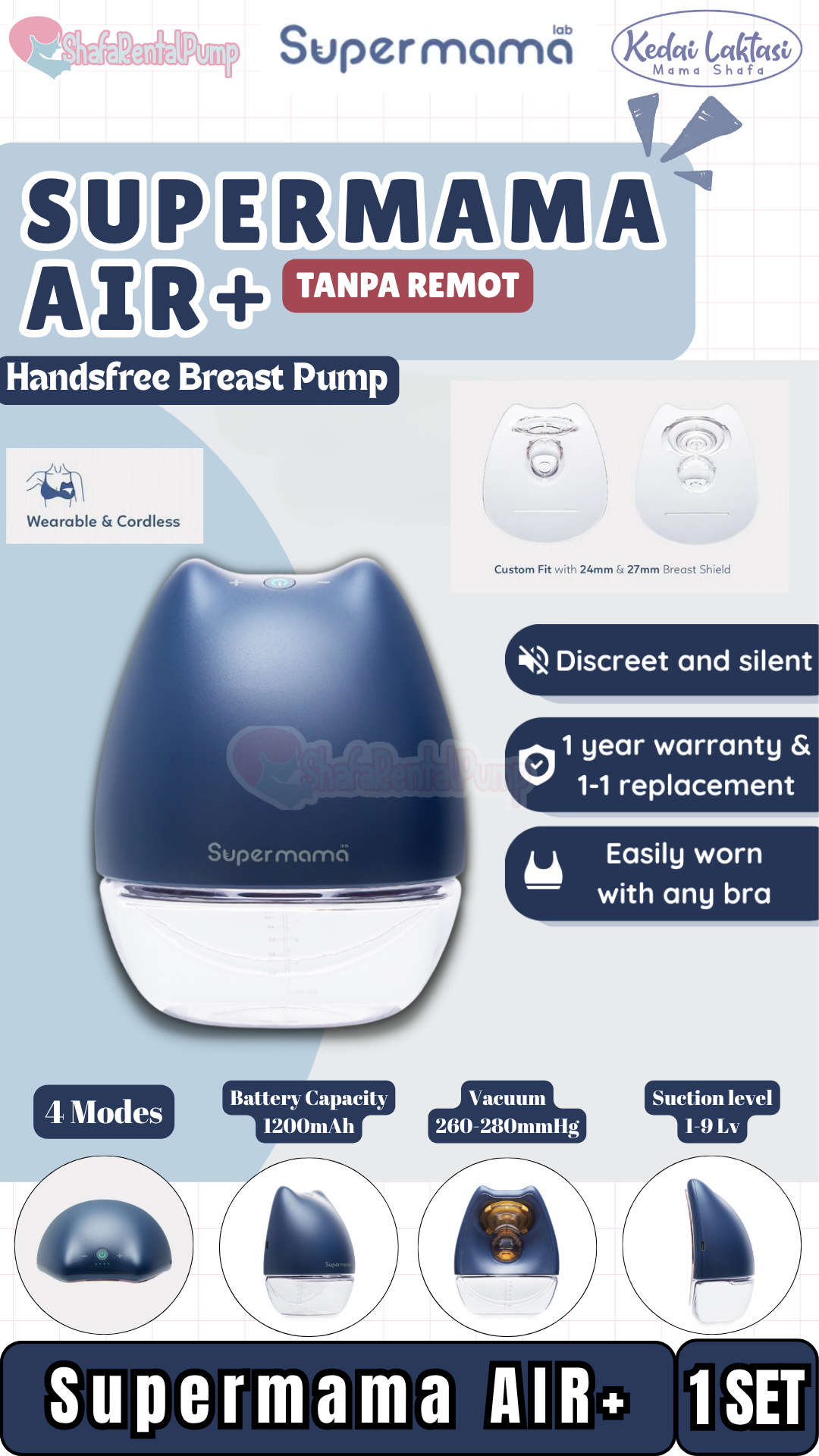 SPERMAMA AIR+ SINGLE (TANPA REMOTE)