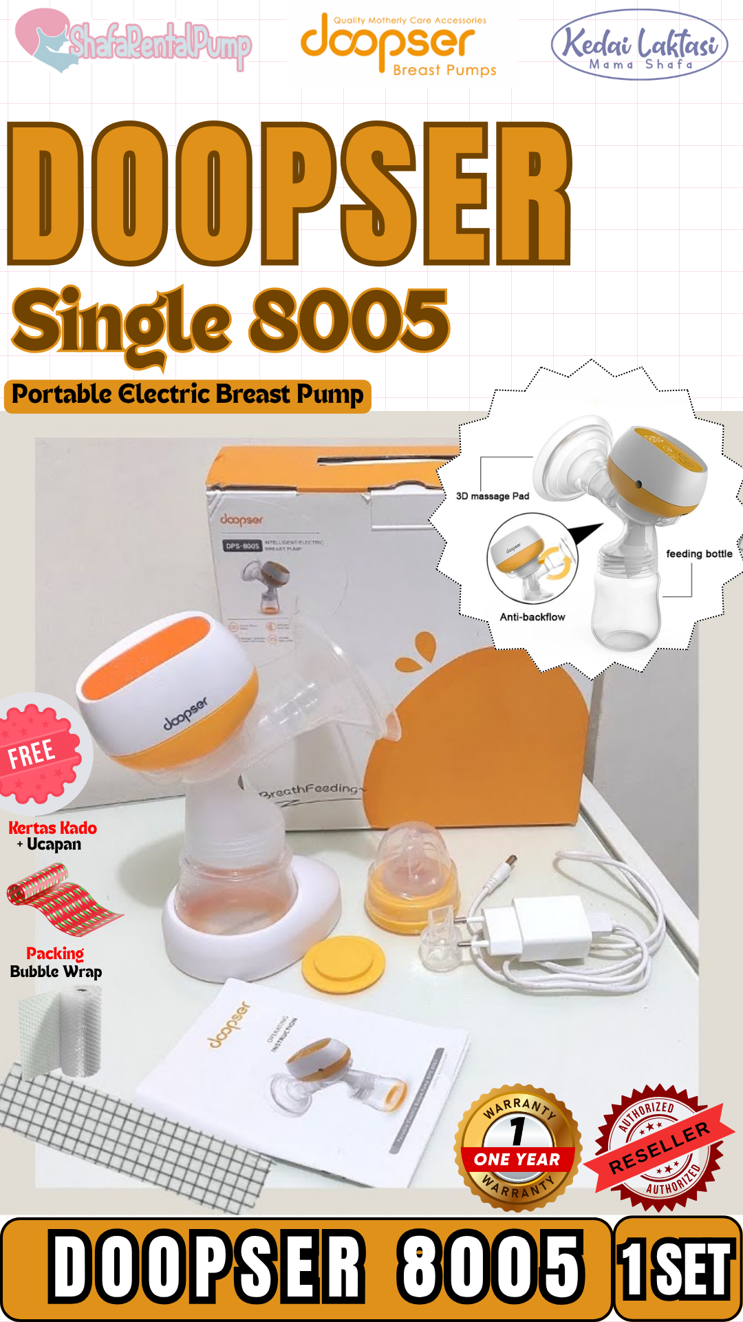 DOOPSER PORTABLE ELEKTRIK 8005